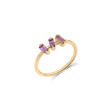 Trio Pink Sapphire Ring