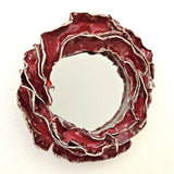 Red glazed mirror