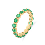 Emerald Spike Eternity Ring