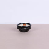 Small black Sejnane candle with textured surface 6 - Fastoun