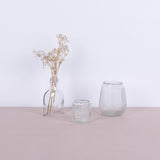 3 Pcs Frosted vessels/clear bottle top Set - Fastoun