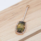 Charm: Long Stick with bicolor tourmaline