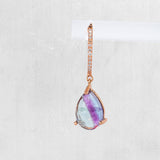Flourite Pear Earring