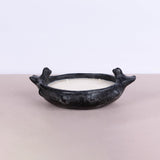 Oval Black Sejnane with two birds - Fastoun