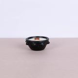 Small black Sejnane candle with textured surface2 - Fastoun
