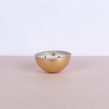 Medium concrete bowl filling covered in gold leaf - Fastoun