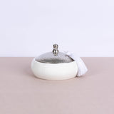 Silver Tasseled Bonbonniere Ceramic Candle - Fastoun
