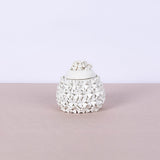 White Flower Ceramic Bonbonniere Candle - Fastoun