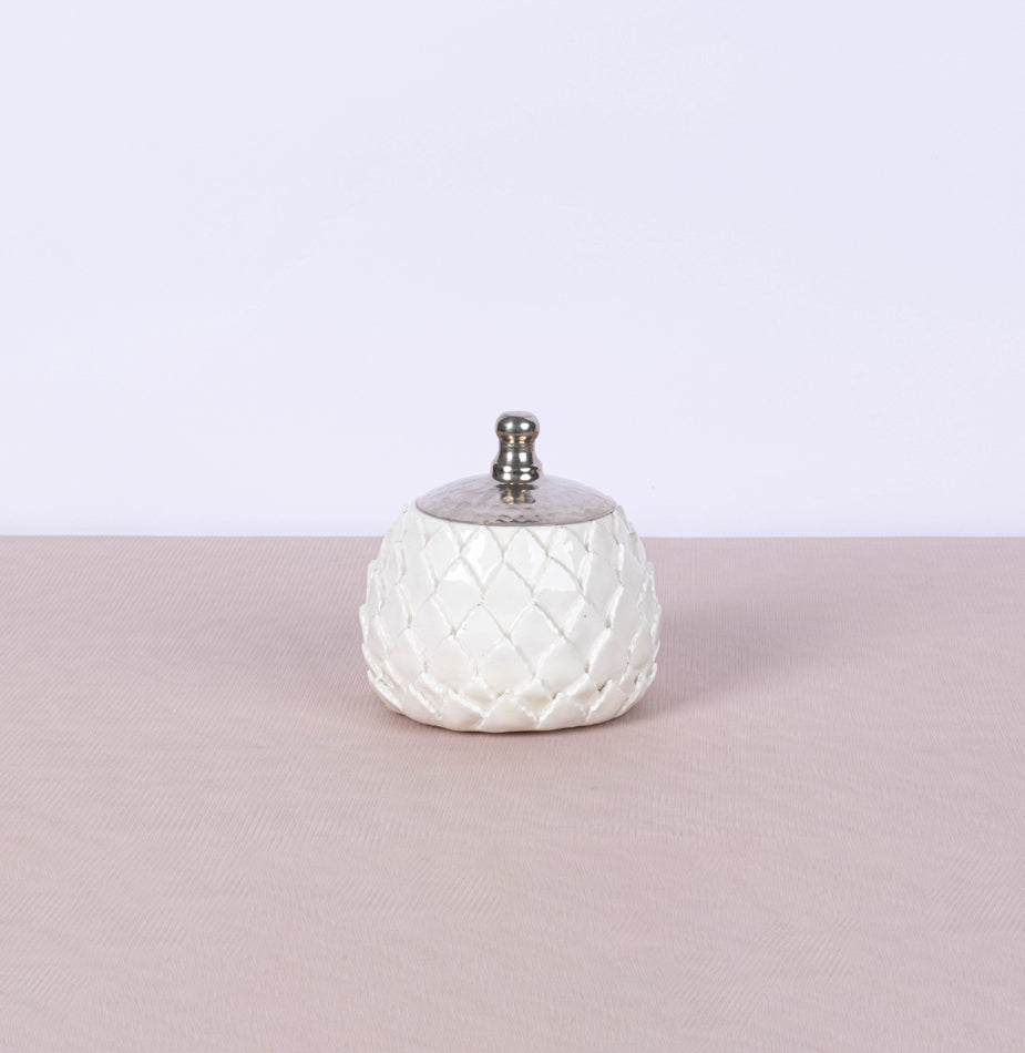 Fish Scale Ceramic Bonbonniere Candle - Fastoun