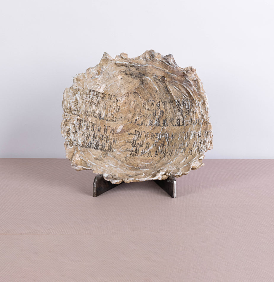 Rula Atalla handbuilt plate using stoneware and earth ware clay - Fastoun