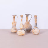 4 Pcs Light orange Featherlight handblown collection - Fastoun