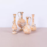 4 Pcs Light orange Featherlight handblown collection 2 - Fastoun