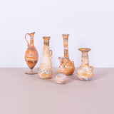 5 Pcs Orange Featherlight handblown collection - Fastoun