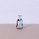 Clear Hebron glass with brown/blue handle - Fastoun