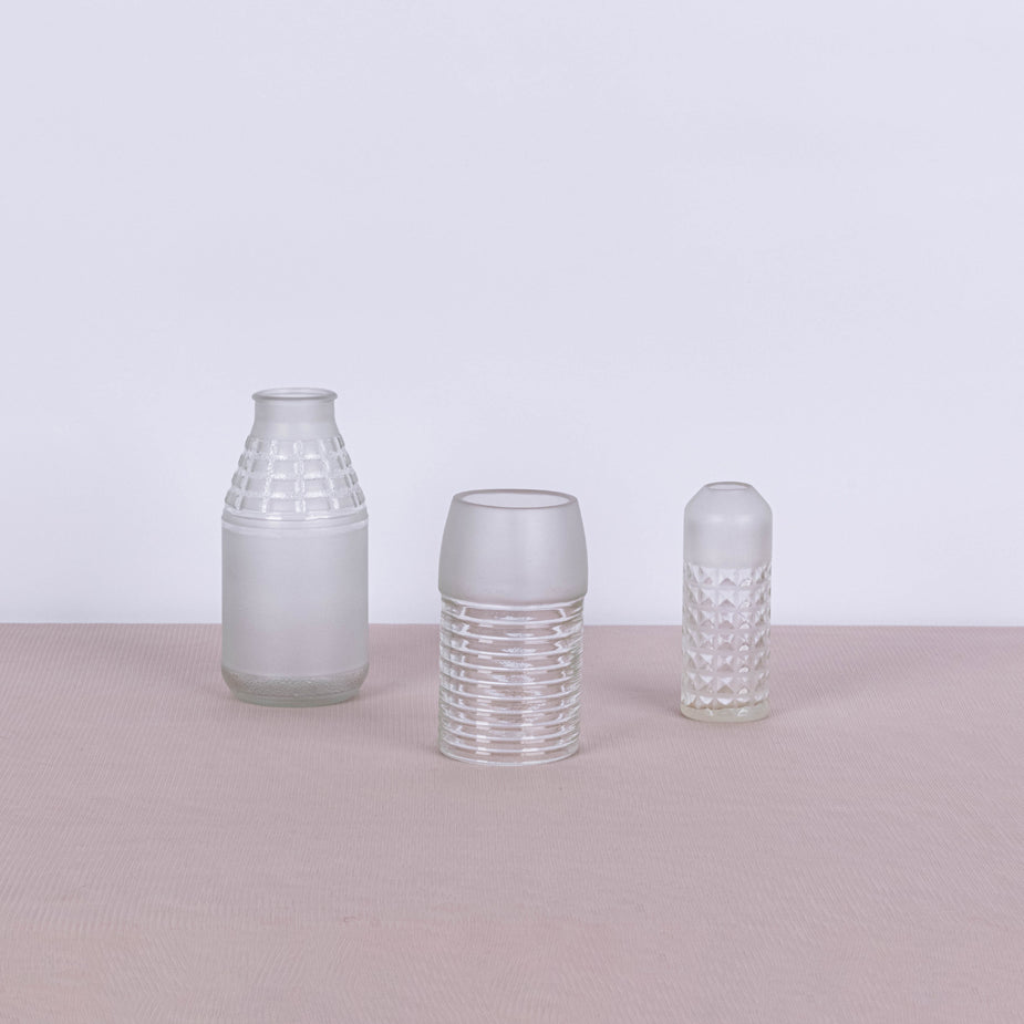 3 Pcs Textured & Frosted Set - Fastoun