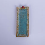 Flat rectangular plate with house 2 - Fastoun