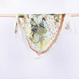 Antar & Abla Green Silk Scarf - Fastoun