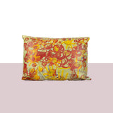 Large Hand painted sunshine canvas cushion - Fastoun